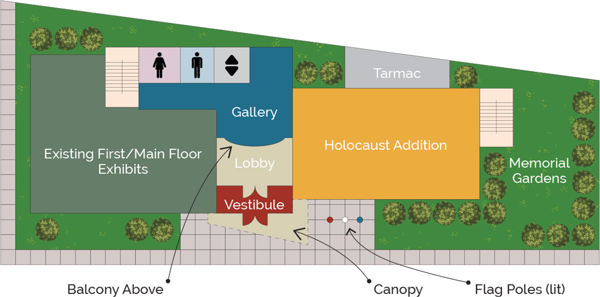 Main Floor Plan | Berks Holocaust Museum and Education Center Main Floor Plan | Berks Holocaust Museum and Education Center